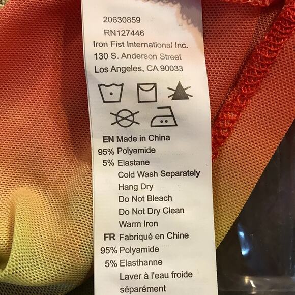 NWT Iron Fist Somewhere Rainbow Crop Tank - Picture 6 of 9